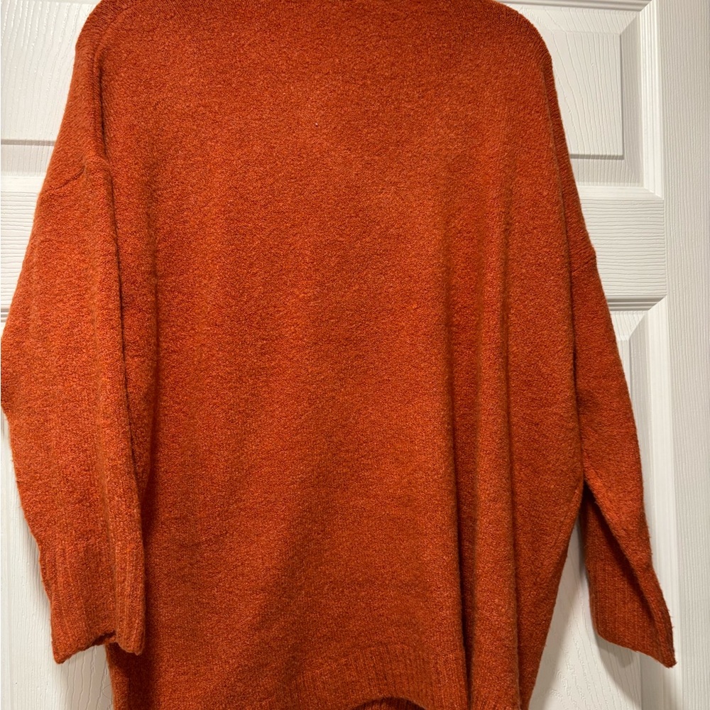 French Connection V-Neck Rust Sweater - Picture 3 of 5